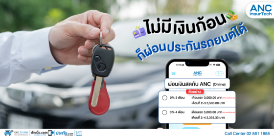 ไม่มีเงินก้อนก็ผ่อนประกันรถยนต์ได้