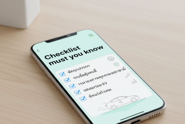 5 สิ่งที่ต้องเช็คก่อนต่อประกันรถ EV